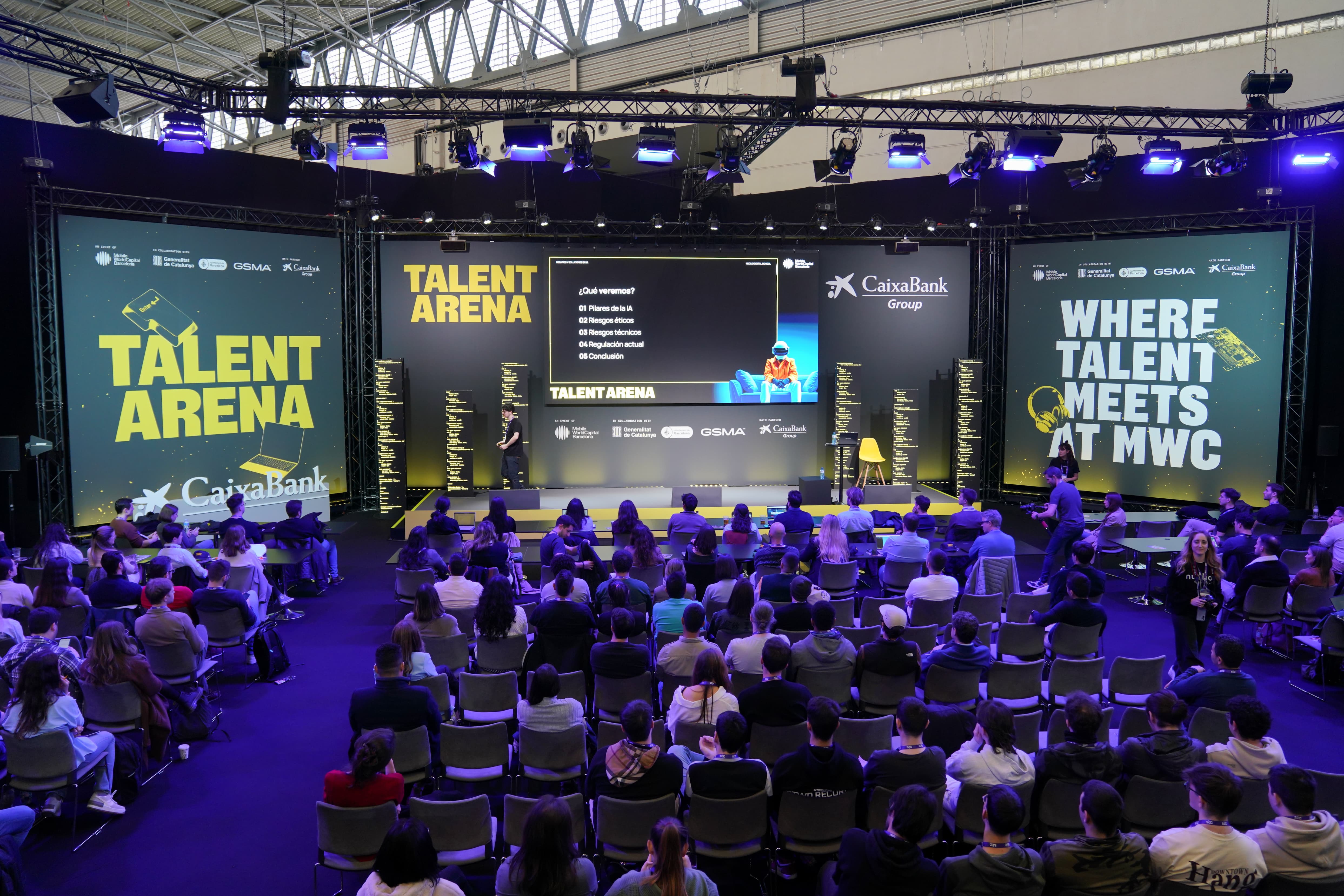 Al Talent Arena, CaixaBank organitzarà conferències, workshops i tallers per als visitants interessats.