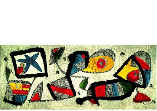 Tapiz diseñado por Joan Miró