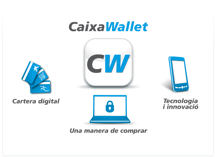 la Caixa llança la seva cartera digital CaixaWallet, un nou mitjà de pagament universal per realitzar compres per Internet