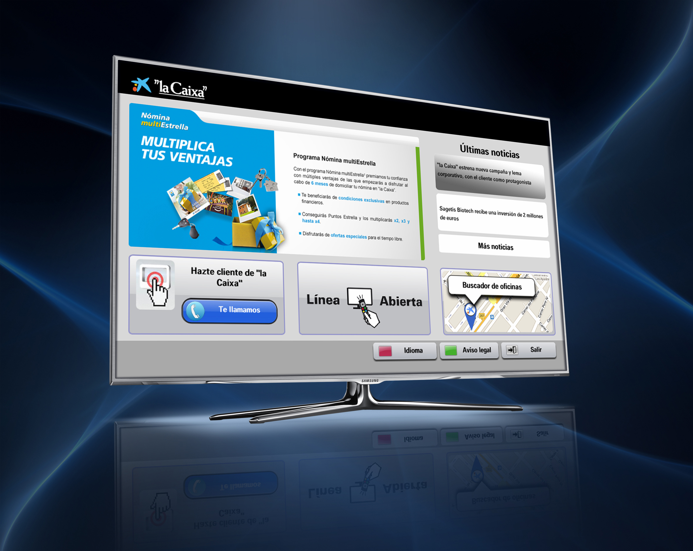 la Caixa and Samsung announce the launch of Spain's first banking application for Smart TV