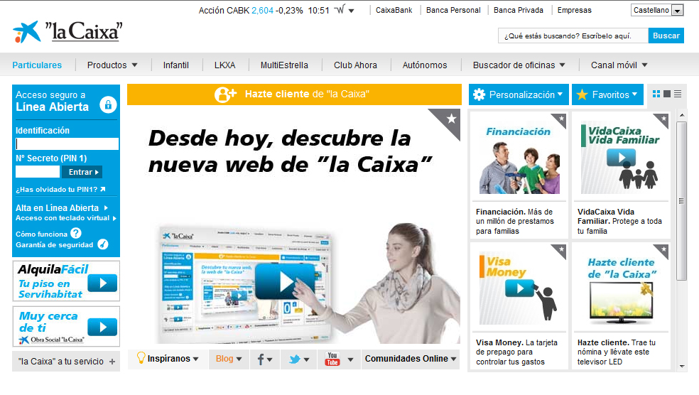 la Caixa lanza un innovador portal diseñado con la participación de sus clientes