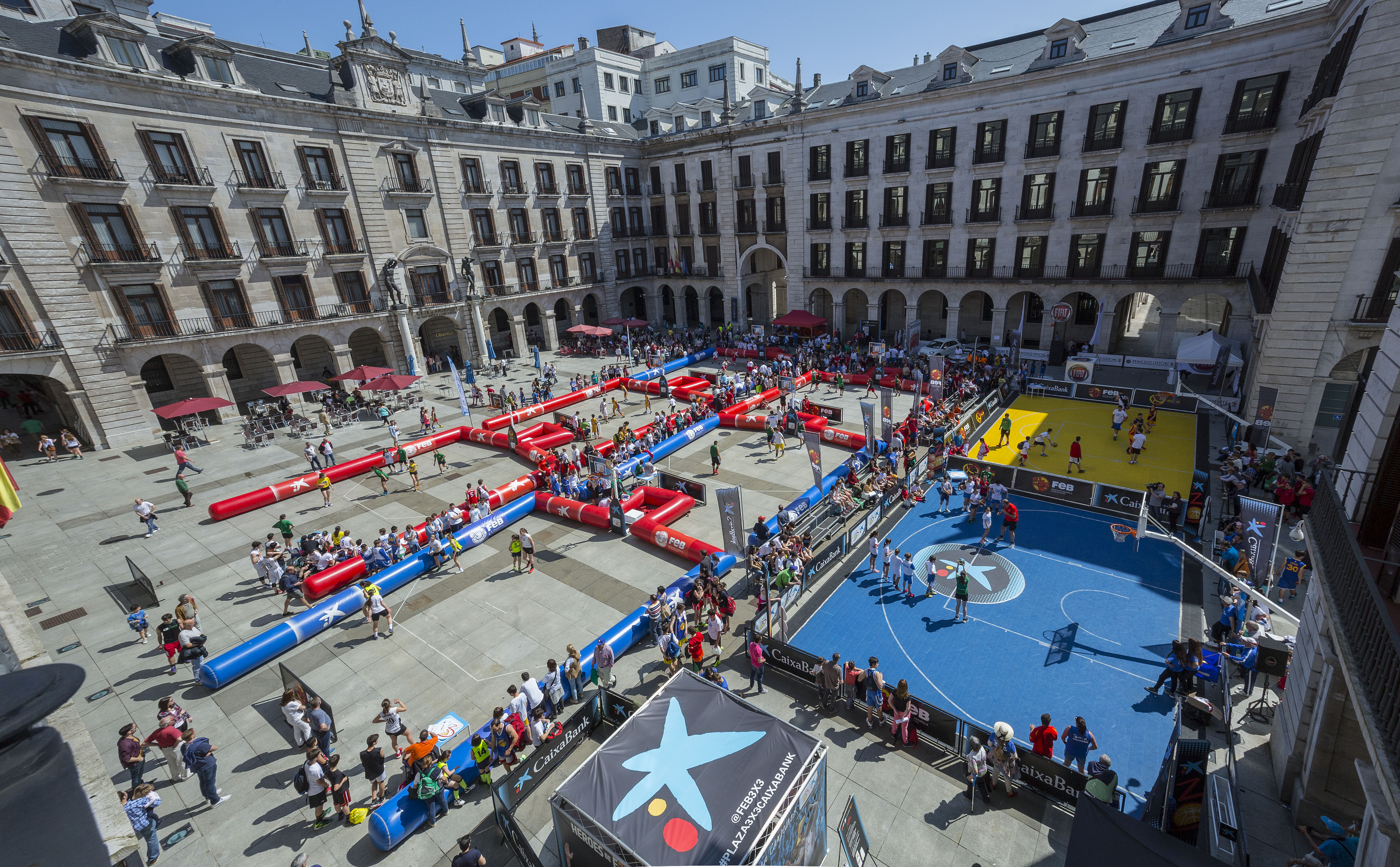 Celebración del circuito Plaza 3x3 CaixaBank 2016 en Santander 