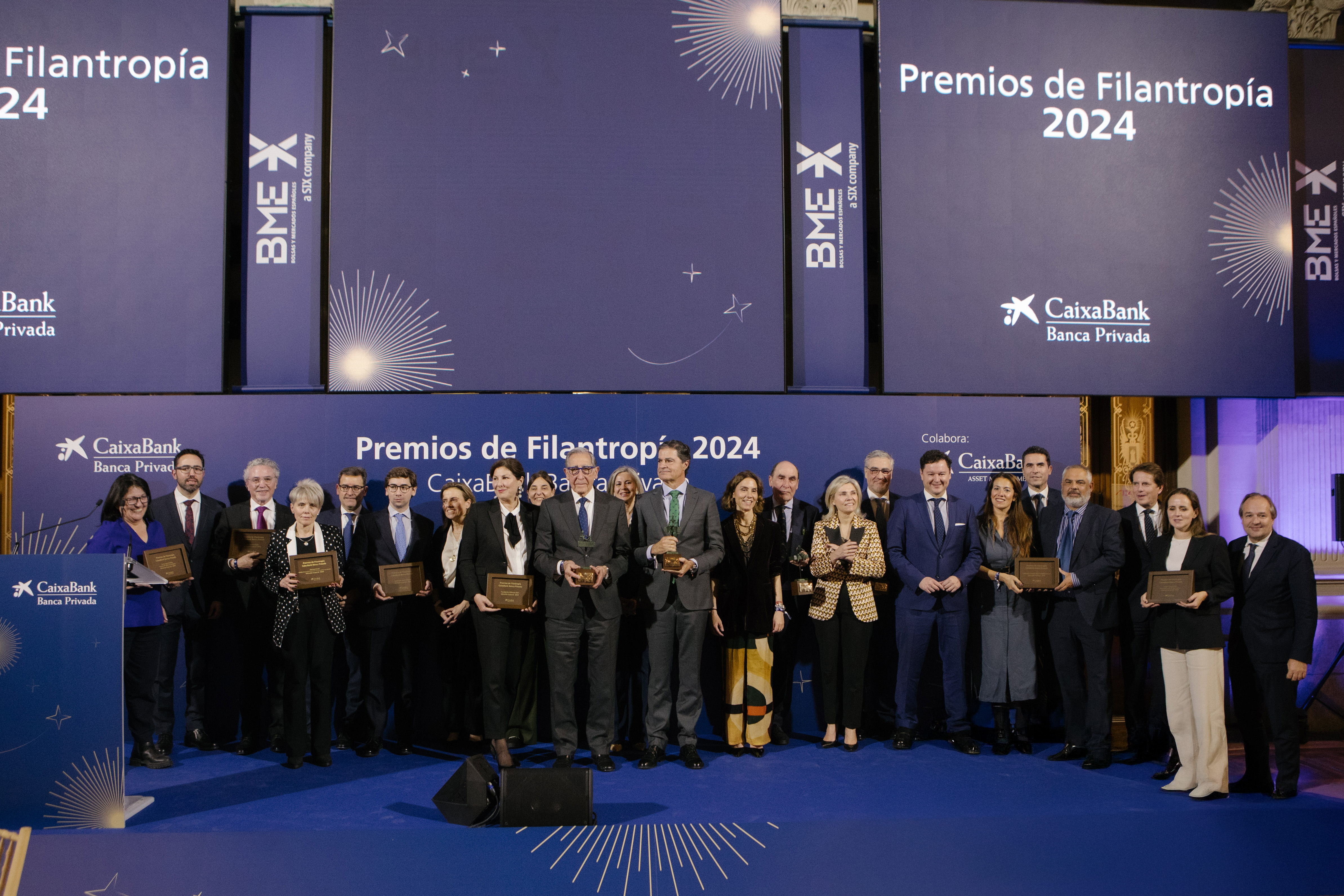 Winners of the CaixaBank Private Banking Philantropy Awards 2024.