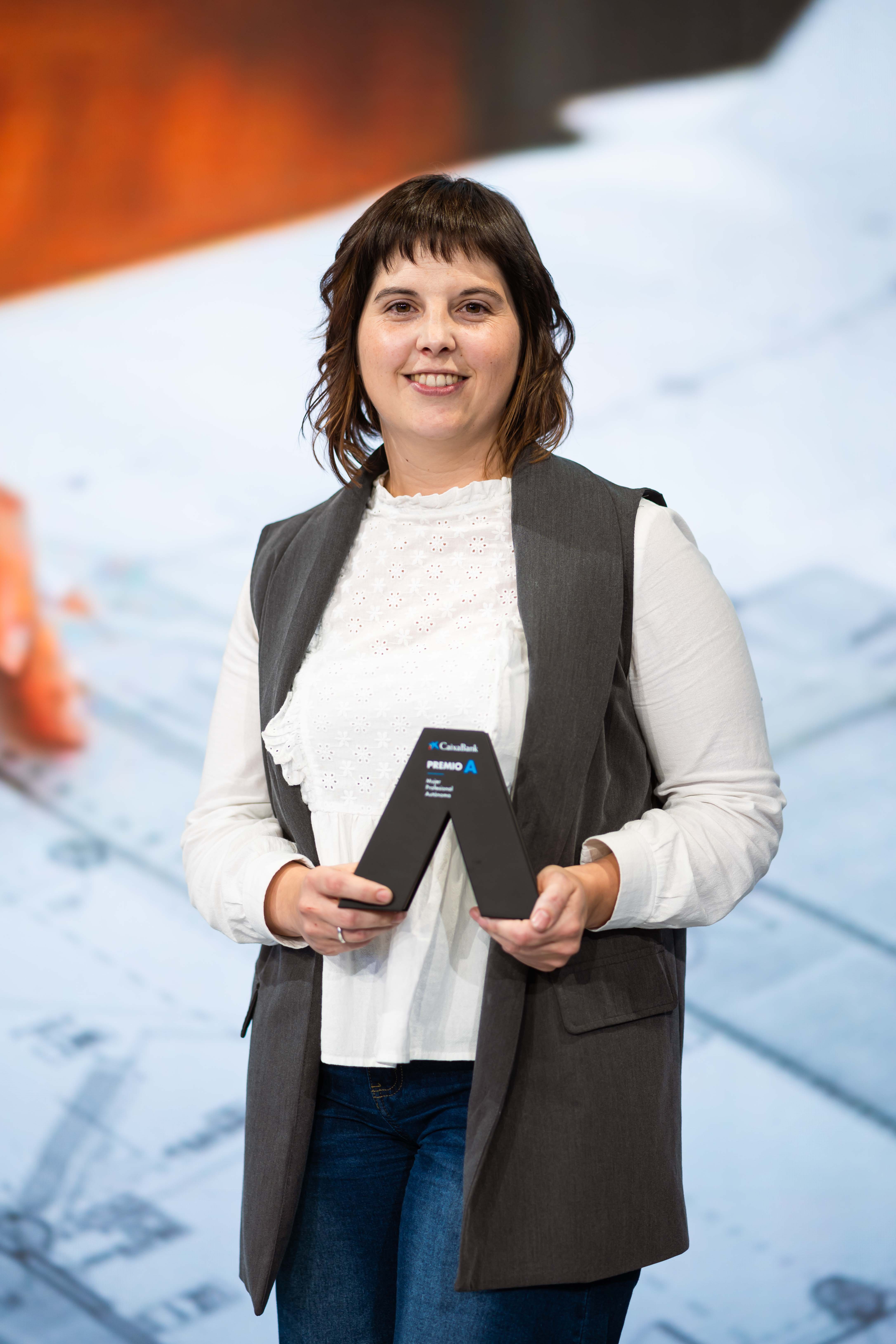 Irache Echeverría, national winner of the fourth edition of the CaixaBank Professional Autonomous Woman Award.